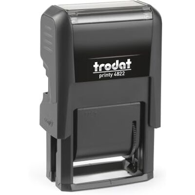 Trodat Sello Printy 4822 4.0 autoentintable Polinome multipalabras con 12 textos comerciales y administrativos en italiano, color negro, cartucho negro incluido, tinta permanente Trodat Sello Printy 4822 4.0 autoentintable Polinome multipalabras con 12 textos comerciales y administrativos en italiano, color negro, cartucho negro incluido, tinta permanente