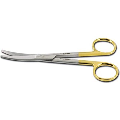 GIMA Tijeras Mayo, 23 cm, curvas, con puntas sólidas que ofrecen al cirujano buena precisión, GIMA Tijeras Mayo, 23 cm, curvas, con puntas sólidas que ofrecen al cirujano buena precisión,