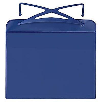 VELOFLEX Fundas para cajas de rejilla A5 con gancho de sujeción, azul VELOFLEX Fundas para cajas de rejilla A5 con gancho de sujeción, azul