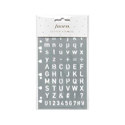 Filofax Hoja de plantilla de letras, gris, 16,5 x 9,5 x 0,1 cm Filofax Hoja de plantilla de letras, gris, 16,5 x 9,5 x 0,1 cm