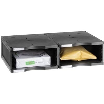 m-office Atenea Módulo Sostenible Jumbo Producto 100% Reciclado Y Reciclable Dos Compartimentos DIN A4 Compuesto por 2 Bases Y 1 Altura m-office Atenea Módulo Sostenible Jumbo Producto 100% Reciclado Y Reciclable Dos Compartimentos DIN A4 Compuesto por 2 Bases Y 1 Altura