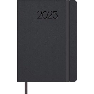 DOHE Agenda 2025 Día por Página, Tamaño A5 (14x20 cm), 12 Meses Enero a Diciembre, Tapa Flexible de Polipiel, Planificador en Español, Material de Oficina MANHATTAN Negro DOHE Agenda 2025 Día por Página, Tamaño A5 (14x20 cm), 12 Meses Enero a Diciembre, Tapa Flexible de Polipiel, Planificador en Español, Material de Oficina MANHATTAN Negro