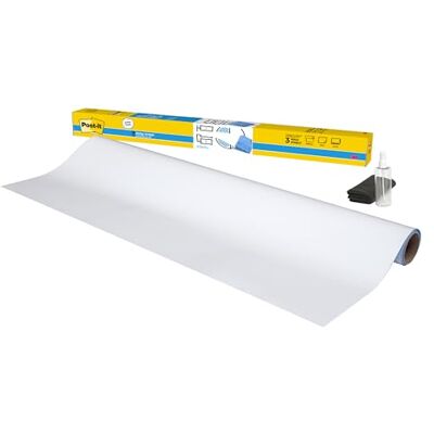 Post-It pizarra blanca en rollo, superficie de pizarra blanca para rotuladores permanentes, 60,9 cm x 91,4 cm Post-It pizarra blanca en rollo, superficie de pizarra blanca para rotuladores permanentes, 60,9 cm x 91,4 cm