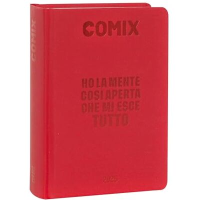 COMIX Agenda mini diaria de 16 meses, agenda escolar 2024-2025 para niños y niñas, con tapa dura, ideal para la escuela secundaria, 11 x 15,3 cm, rojo COMIX Agenda mini diaria de 16 meses, agenda escolar 2024-2025 para niños y niñas, con tapa dura, ideal para la escuela secundaria, 11 x 15,3 cm, rojo