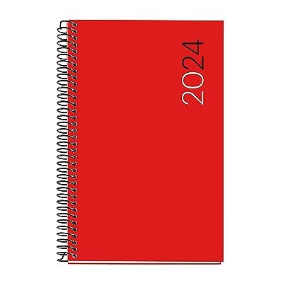 Miquelrius Agenda Anual 2024, Día Página, Tamaño Activa 117 x 182 mm, Cubierta flexible polipropileno, Encuadernación espiral, Catalán, Inglés y Portugués, Rojo Miquelrius Agenda Anual 2024, Día Página, Tamaño Activa 117 x 182 mm, Cubierta flexible polipropileno, Encuadernación espiral, Catalán, Inglés y Portugués, Rojo