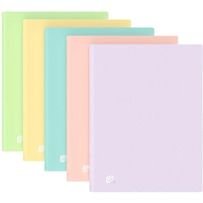 Oxford Carpeta de presentación con 40 fundas, tamaño A4, opaco, colores pastel, 10 unidades Oxford Carpeta de presentación con 40 fundas, tamaño A4, opaco, colores pastel, 10 unidades