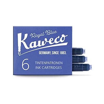Kaweco Cartuchos de tinta corta, color azul Kaweco Cartuchos de tinta corta, color azul