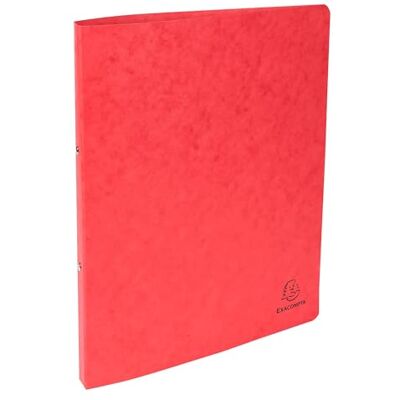 Exacompta Ref. 54255E Caja de 10 archivadores de tarjeta brillante, 2 anillos redondos de diámetro 15 mm, espalda 20 mm, dimensiones externas: 32 x 25 cm, tamaño A4, color rojo Exacompta Ref. 54255E Caja de 10 archivadores de tarjeta brillante, 2 anillos redondos de diámetro 15 mm, espalda 20 mm, dimensiones externas: 32 x 25 cm, tamaño A4, color rojo