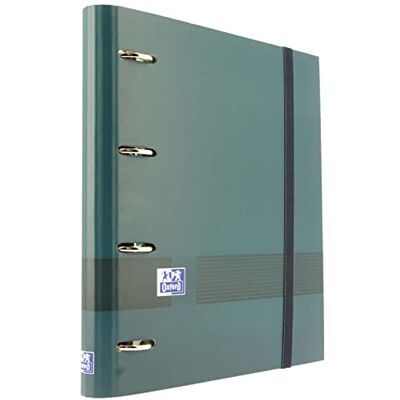 Oxford , Archivador 4 Anillas A4+, Tapa Extradura, Cierre con Goma y Recambio Cuadrícula 5x5 con 5 Bandas de Color. Incluye Pizarra y Hojas de Pegatinas, Color Azul Petróleo Oxford , Archivador 4 Anillas A4+, Tapa Extradura, Cierre con Goma y Recambio Cuadrícula 5x5 con 5 Bandas de Color. Incluye Pizarra y Hojas de Pegatinas, Color Azul Petróleo