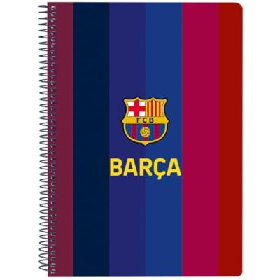 Safta Libreta Cuarto FC Barcelona 1ª Equipación 26/27, 80 Hojas Cuadrícula 4x4 mm con Margen, 80 g/m², Tapas Extraduras Glasofonadas, Espiral Metálica 42 Agujeros, Escolar, Medidas 15.5x1x22 cm Safta Libreta Cuarto FC Barcelona 1ª Equipación 26/27, 80 Hojas Cuadrícula 4x4 mm con Margen, 80 g/m², Tapas Extraduras Glasofonadas, Espiral Metálica 42 Agujeros, Escolar, Medidas 15.5x1x22 cm