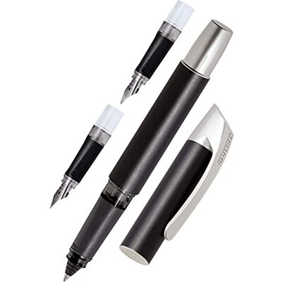 Online Schreibgeräte Set con Rotulador de tinta, pluma estilográfica y pluma de caligrafía, color negro Online Schreibgeräte Set con Rotulador de tinta, pluma estilográfica y pluma de caligrafía, color negro