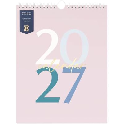 Busy B Calendario de pared 2027 Busy Life Gráfico rosa Bolsillos y El calendario de pared Busy Life en gráfico rosa ofrece 12 bolsillos de almacenamiento mensuales Busy B Calendario de pared 2027 Busy Life Gráfico rosa Bolsillos y El calendario de pared Busy Life en gráfico rosa ofrece 12 bolsillos de almacenamiento mensuales