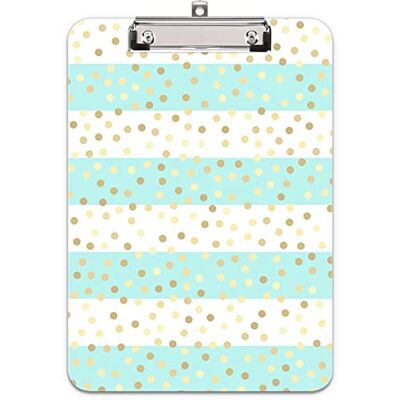 Hnogri portapapeles con pinza a4, diseno de moda portapapele de plastico rígido, Clipboard A4 Carpetas y tableros con pinza, para material de oficina escolar, Manchas a rayas Hnogri portapapeles con pinza a4, diseno de moda portapapele de plastico rígido, Clipboard A4 Carpetas y tableros con pinza, para material de oficina escolar, Manchas a rayas