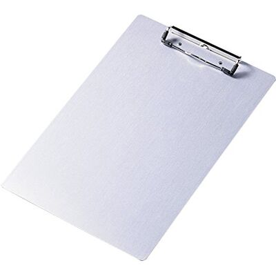 Durable Portapapeles de aluminio DIN A4, plateado, con clip de muelle 227 x 344 x 1 mm Durable Portapapeles de aluminio DIN A4, plateado, con clip de muelle 227 x 344 x 1 mm