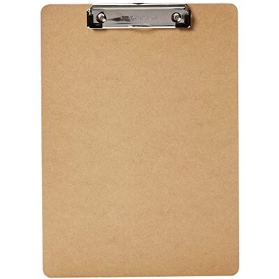 Amazon Basics Portapapeles rígido, pack de 6, Marrón Amazon Basics Portapapeles rígido, pack de 6, Marrón