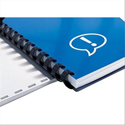 GBC 4028622 Canutillo plástico DIN A4 21 anillas 22 mm (caja 100) color azul GBC 4028622 Canutillo plástico DIN A4 21 anillas 22 mm (caja 100) color azul