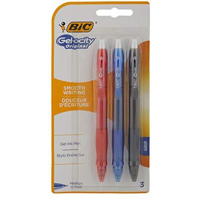 BIC Gel-ocity Bolígrafos de tinta de gel originales BIC Gel-ocity Bolígrafos de tinta de gel originales