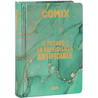 COMIX Agenda mini diaria de 16 meses, agenda escolar 2024-2025 para niños y niñas, con tapa dura, ideal para la escuela secundaria, 11 x 15,3 cm, verde COMIX Agenda mini diaria de 16 meses, agenda escolar 2024-2025 para niños y niñas, con tapa dura, ideal para la escuela secundaria, 11 x 15,3 cm, verde