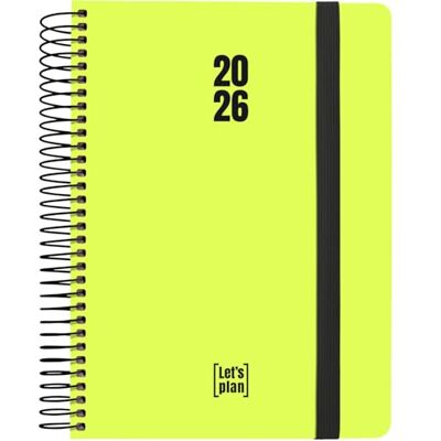 Grafoplas Agenda 2026 Dia por Pagina, Neón Amarillo, 15x21cm, Dia por Pagina, Español, Tapa Dura Forrada Papel Acabado Brillo, Cierre Goma, Esquinas Redondeadas, Incluye Pegatinas Grafoplas Agenda 2026 Dia por Pagina, Neón Amarillo, 15x21cm, Dia por Pagina, Español, Tapa Dura Forrada Papel Acabado Brillo, Cierre Goma, Esquinas Redondeadas, Incluye Pegatinas