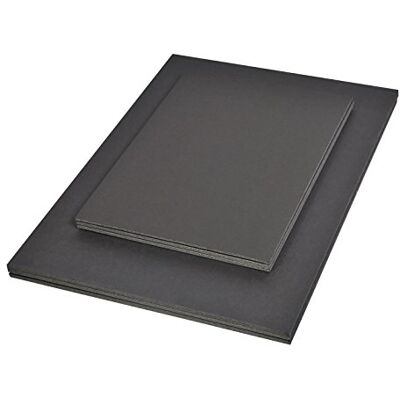 Clairefontaine Paquete Cartón Espuma 5 Hojas Cartón Ligero y Rígido Negro 50x65cm 5mm Ideal para el Maquettisme Clairefontaine Paquete Cartón Espuma 5 Hojas Cartón Ligero y Rígido Negro 50x65cm 5mm Ideal para el Maquettisme
