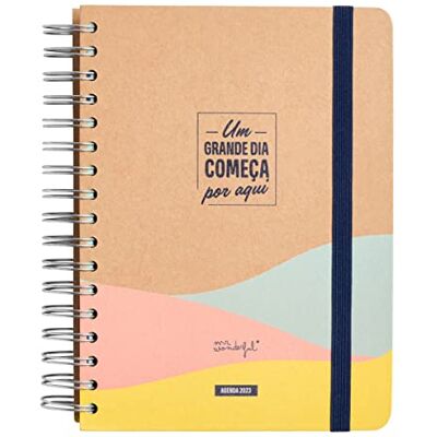 Mr. Wonderful Agenda anual diaria clásica de 2023 Un gran día comienza aquí, marrón, (en portugués) Mr. Wonderful Agenda anual diaria clásica de 2023 Un gran día comienza aquí, marrón, (en portugués)