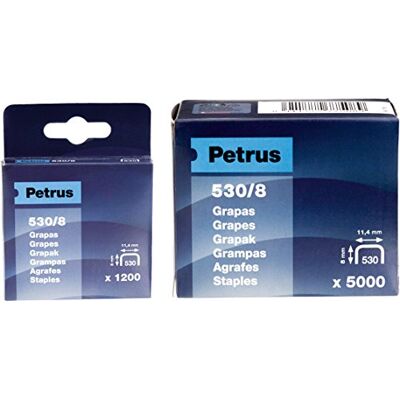 Petrus Caja 1200 ud. grapas cobreadas modelo 530/12 mm Petrus Caja 1200 ud. grapas cobreadas modelo 530/12 mm