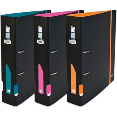 Oxford Archivador de palanca para estudiantes A4XL (espalda 70 mm, 2 anillas, cubierta de polipro expandido, dos colores surtidos Oxford Archivador de palanca para estudiantes A4XL (espalda 70 mm, 2 anillas, cubierta de polipro expandido, dos colores surtidos