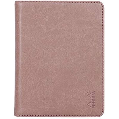 Rhodia – Libreta portadocumentos y portadocumentos rama n° 12 de madera de rosa – para bloc de notas o cuadernos de formato B7 (8,5 x 12 cm) – piel italiana premium Rhodia – Libreta portadocumentos y portadocumentos rama n° 12 de madera de rosa – para bloc de notas o cuadernos de formato B7 (8,5 x 12 cm) – piel italiana premium