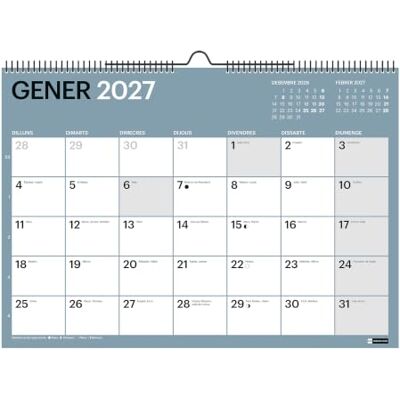 Miquelrius Calendario 2027 de Pared A3, Chromat Multicolor Miquelrius Calendario 2027 de Pared A3, Chromat Multicolor