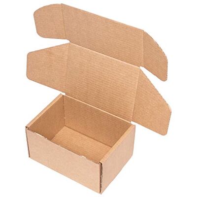 ONLY BOXES Pack 20 Cajas Cartón Kraft Automontables con Tapa – Doble Pared, Resistentes para Envíos, Ecommerce y Mensajería con medidas 20x15x11 cm ONLY BOXES Pack 20 Cajas Cartón Kraft Automontables con Tapa – Doble Pared, Resistentes para Envíos, Ecommerce y Mensajería con medidas 20x15x11 cm