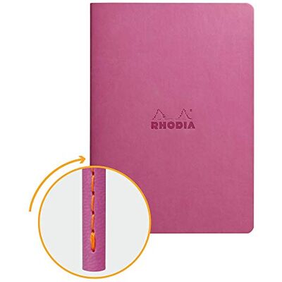 Rhodia Clairefontaine rama – Libreta grapada, textil, 64 páginas Dot de lunares marfil A5, 14,8 x 21 cm, 90 g lila Rhodia Clairefontaine rama – Libreta grapada, textil, 64 páginas Dot de lunares marfil A5, 14,8 x 21 cm, 90 g lila