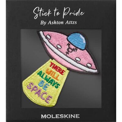 Moleskine Patch Adhesivo para Cuaderno o Agenda, Patch Personalizado Pride Space, There Will Always Be Space, Ashton Attzs, 5x5cm Moleskine Patch Adhesivo para Cuaderno o Agenda, Patch Personalizado Pride Space, There Will Always Be Space, Ashton Attzs, 5x5cm