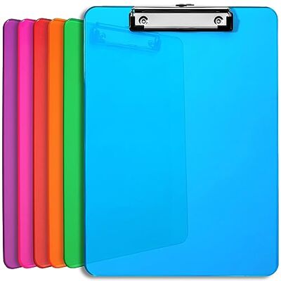 Office Solutions Direct Portapapeles de Plástico con Pinza Tableros Rígidos de Colores Surtidos con Clip Metálico, Sujeta Papeles, Portablocks de Escritura en Acrílico, Sujeta hasta 100 Hojas A4, Tamaño Pack de 6 Office Solutions Direct Portapapeles de Plástico con Pinza Tableros Rígidos de Colores Surtidos con Clip Metálico, Sujeta Papeles, Portablocks de Escritura en Acrílico, Sujeta hasta 100 Hojas A4, Tamaño Pack de 6