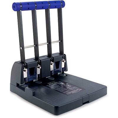 Rapesco Perforadora de Gruesos de 4 Agujeros P4400, Capacidad de 150 Hojas, Negro y Morado Rapesco Perforadora de Gruesos de 4 Agujeros P4400, Capacidad de 150 Hojas, Negro y Morado