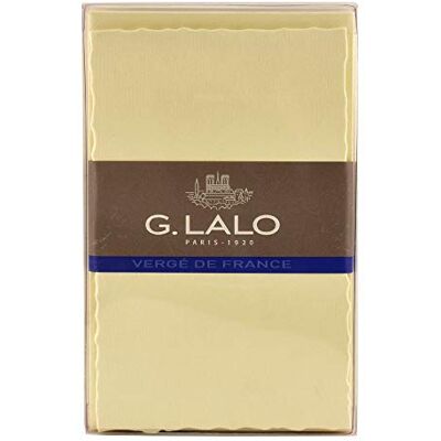 Clairefontaine ES Lalo – Juego de correspondencia «Colección de Paris» con 10 Sobres de 9,7 x 15,2 cm, 300 g y 10 sobres forrados con bordes dentados de 10 x 15,8 cm, color marfil Clairefontaine ES Lalo – Juego de correspondencia «Colección de Paris» con 10 Sobres de 9,7 x 15,2 cm, 300 g y 10 sobres forrados con bordes dentados de 10 x 15,8 cm, color marfil