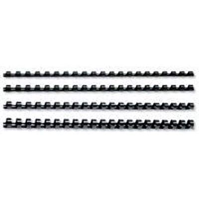 GBC 4028602 Canutillo plástico DIN A4 21 anillas 22 mm (caja 100) color negro GBC 4028602 Canutillo plástico DIN A4 21 anillas 22 mm (caja 100) color negro