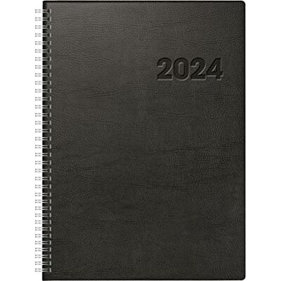 rido/idé Calendario diario modelo Conform 2024 1 página = 1 día tamaño de la hoja 21 x 29,1 cm, color negro rido/idé Calendario diario modelo Conform 2024 1 página = 1 día tamaño de la hoja 21 x 29,1 cm, color negro