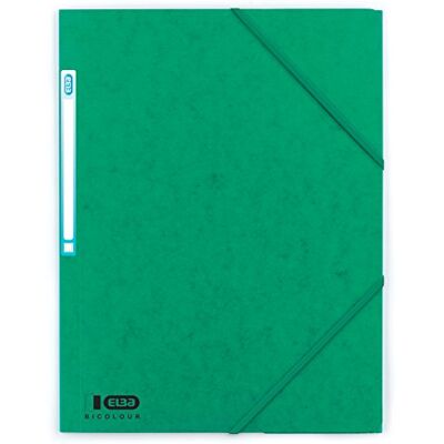Oxford Elba Boston Carpeta con gomas (50 unidades, A4, con solapa), color verde Oxford Elba Boston Carpeta con gomas (50 unidades, A4, con solapa), color verde