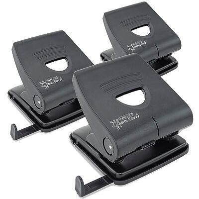 Rapesco Confección Business: Germ-Savvy Antibacteriano 827-P Perforadora de 2 Agujeros, Capacidad para 30 Hojas, Negro, Paquete de 3 Rapesco Confección Business: Germ-Savvy Antibacteriano 827-P Perforadora de 2 Agujeros, Capacidad para 30 Hojas, Negro, Paquete de 3