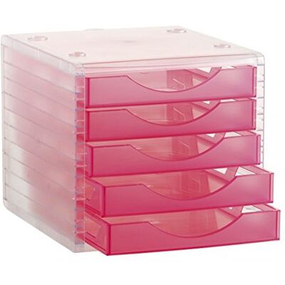 m-office Freya Módulo 4005 De con 5 Cajones Color Traslúcido Fabricado En Poliestireno Resistencia Válido para Formatos DIN A4, Folios Y Subcarpetas, m-office Freya Módulo 4005 De con 5 Cajones Color Traslúcido Fabricado En Poliestireno Resistencia Válido para Formatos DIN A4, Folios Y Subcarpetas,