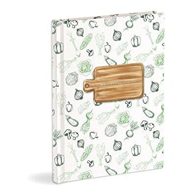 Mareli Recetario personal para escribir con 3 marcapáginas de comida con 60 hojas (120 páginas sin numerar) en papel marfil a rayas Mareli Recetario personal para escribir con 3 marcapáginas de comida con 60 hojas (120 páginas sin numerar) en papel marfil a rayas