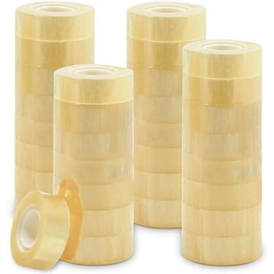Waytex Cinta adhesiva de escritorio (32 unidades, alta potencia, adhesiva, 19 mm, rollo de 33 m, calidad profesional, grosor de 50 micras, 32 unidades) Waytex Cinta adhesiva de escritorio (32 unidades, alta potencia, adhesiva, 19 mm, rollo de 33 m, calidad profesional, grosor de 50 micras, 32 unidades)