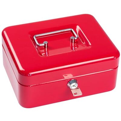Sax Caja para dinero , color rojo B 20 x H 9 x T 16 cm Sax Caja para dinero , color rojo B 20 x H 9 x T 16 cm