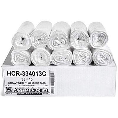 Aluf Plastics Bolsas para rollos sin rollo (polietileno, 33 x 40 cm, 500 unidades) Aluf Plastics Bolsas para rollos sin rollo (polietileno, 33 x 40 cm, 500 unidades)