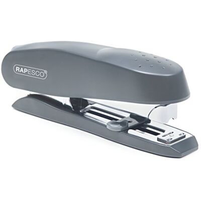 Rapesco ECO Spinna Grapadora de Carga Frontal, Capacidad para 50 Hojas, Gris Rapesco ECO Spinna Grapadora de Carga Frontal, Capacidad para 50 Hojas, Gris