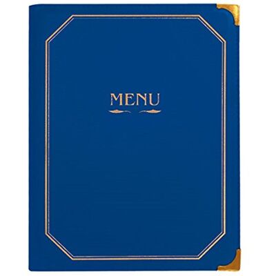 Garcia de Pou García de Pou Porta Menús 8 Fundas, Din A4, 25.5 x 33 cm, Azul Garcia de Pou García de Pou Porta Menús 8 Fundas, Din A4, 25.5 x 33 cm, Azul