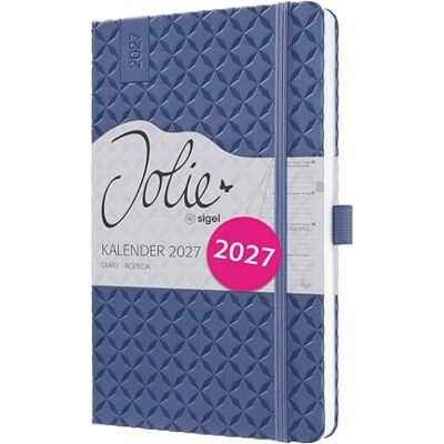 Sigel 7J113 Agenda semanal, A5, azul cielo Calendario, planificador, agenda semanal, organizador Certificado FSC – Jolie Sigel 7J113 Agenda semanal, A5, azul cielo Calendario, planificador, agenda semanal, organizador Certificado FSC – Jolie