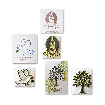 Carte Dozio – Sellos japoneses Kotori – f.to cm 8 x 10 x 3 – 3 unidades por paquete – sujetos mixtos (mundo floral y/o animal) Carte Dozio – Sellos japoneses Kotori – f.to cm 8 x 10 x 3 – 3 unidades por paquete – sujetos mixtos (mundo floral y/o animal)