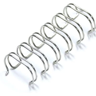 Albyco Wire-O Encuadernadora Espiral Anillas Encuadernar Espiral Metalico- Lomos de encuadernacion metalica 9,5 Milímetros, 6/16 pulgada Hasta 65 Hojas Paquete de 100 Plata Paso de 3:1 Albyco Wire-O Encuadernadora Espiral Anillas Encuadernar Espiral Metalico- Lomos de encuadernacion metalica 9,5 Milímetros, 6/16 pulgada Hasta 65 Hojas Paquete de 100 Plata Paso de 3:1