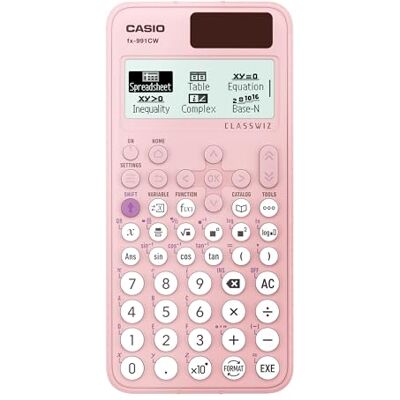 Casio ClassWiz Calculadoras científicas estándar FX-991CW-PK-W-DT Casio ClassWiz Calculadoras científicas estándar FX-991CW-PK-W-DT